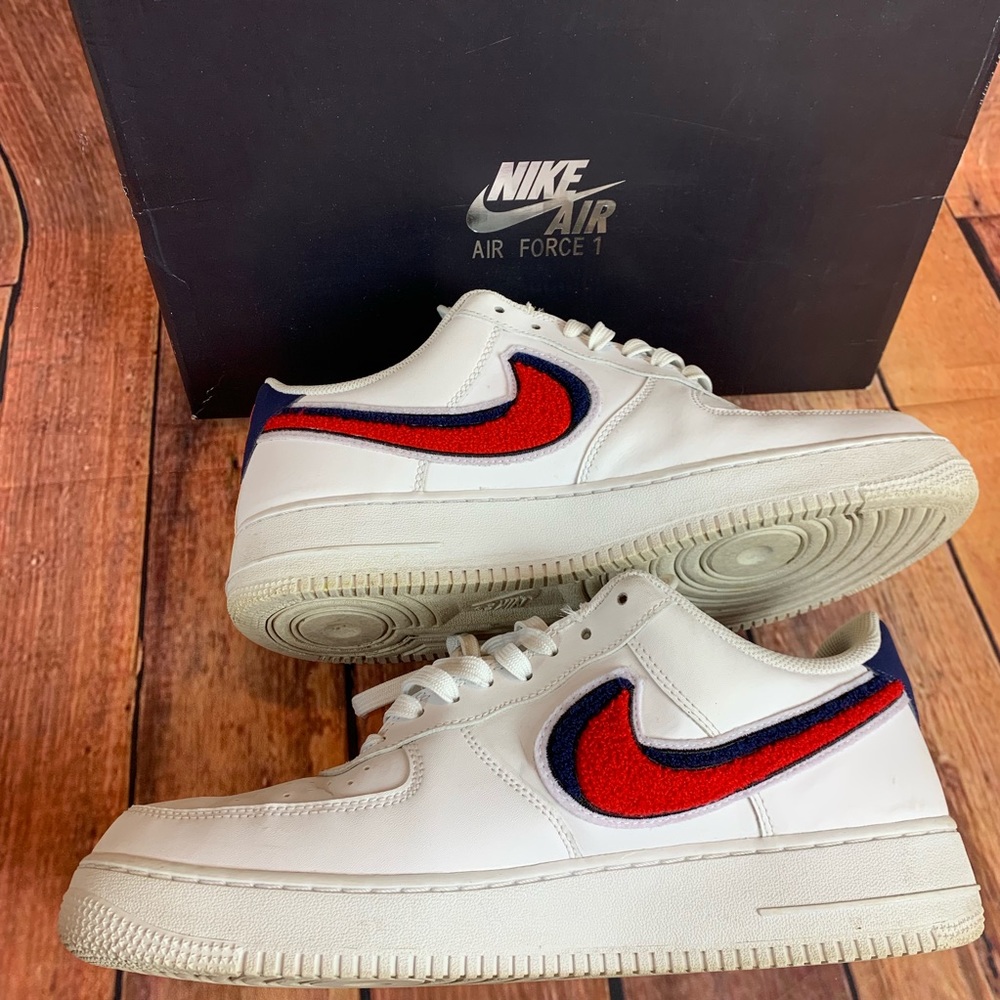 Men's Nike Air Force White Red Blue